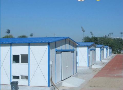 Tógáil Dídean Struchtúr Cruach Sealadach Réamhdhéanta